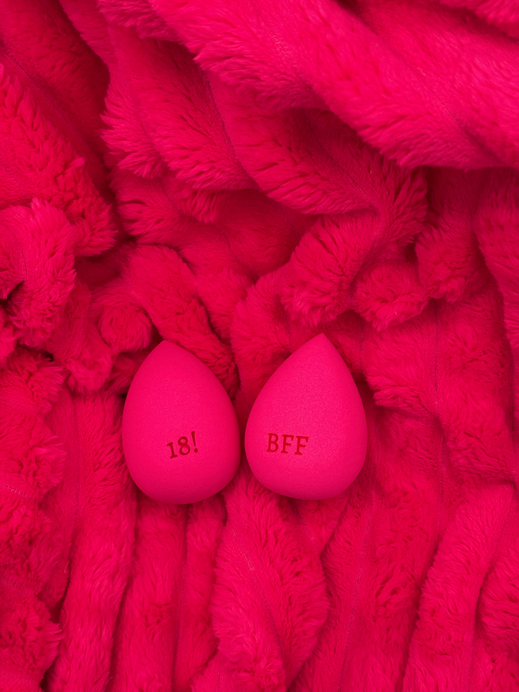 Makeup blender custom text
