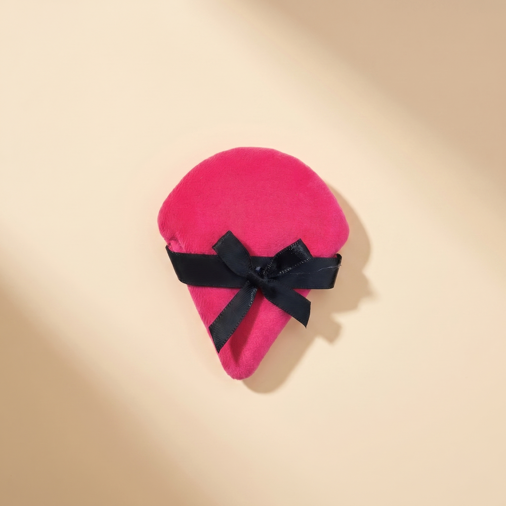 Makeup puff s mašličkou