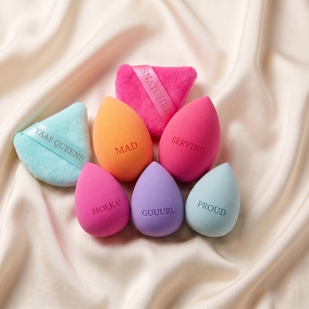 Předgravírovaný makeup blender